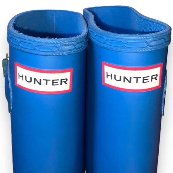 HUNTER blue tall rain boots - Picture 3 of 8